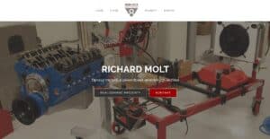 Richard Molt – servis amerických veteránů – ukázka tvorby webu