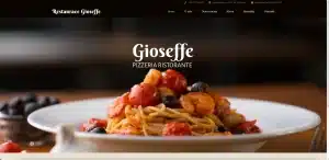 Pizzeria Gioseffe – ukázka tvorby webu